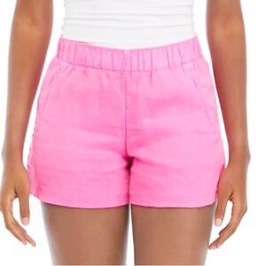 Lilly Pulitzer Lilo Linen Shorts in Neon Pink